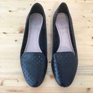 Vince Camuto Black Leather Flats